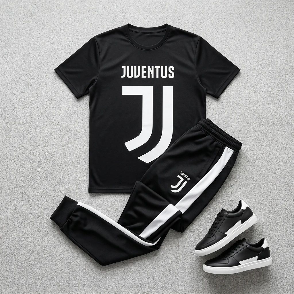 ست تیشرت شلوار مردانه یوونتوس مدل Aria